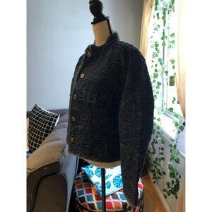 Chico’s Embroidered Denim Jacket Size 2